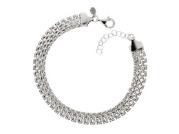 Casablanca Sterling Silver Mesh Bracelet
