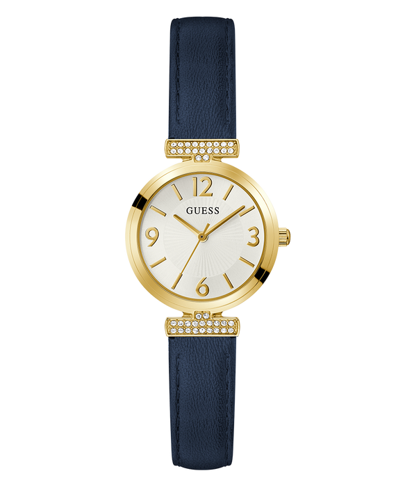 Guess Ladies Blue & Gold Tone Watch