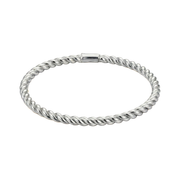 Casablanca Sterling Silver Twist Bangle Bracelet