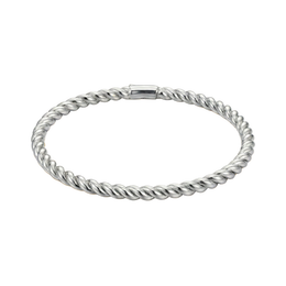 Casablanca Sterling Silver Twist Bangle Bracelet