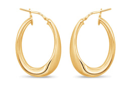 Casablanca Wave Hoop Earrings