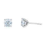 1.50CTW Bogart's Lab Grown Round Diamond Stud Earrings (White or Yellow Gold)