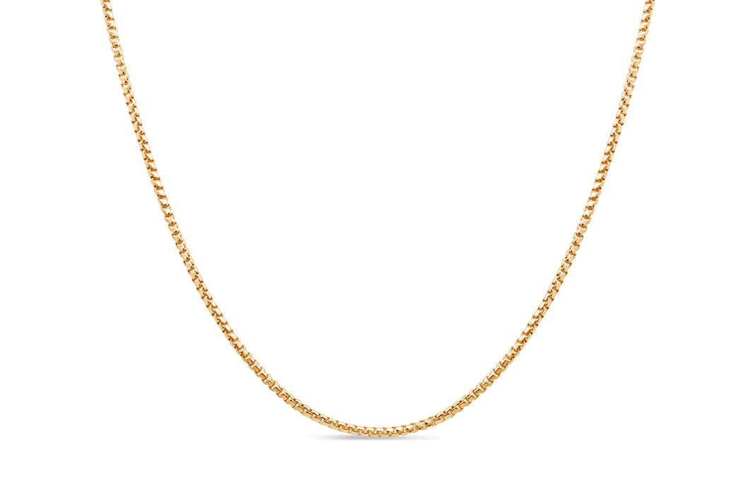 Gold Plated Wheat Chain- 18"