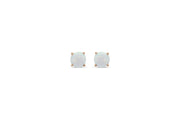 White Gold & Opal Earrings