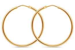 Casablanca Yellow Gold Plated Sterling Silver Sleeper Earrings