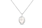 Silver Mother Of Pearl Necklace
