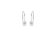 Casablanca Silver Pearl Hook Earrings