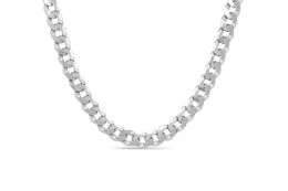 6mm Sterling Silver Men's Curb Chain