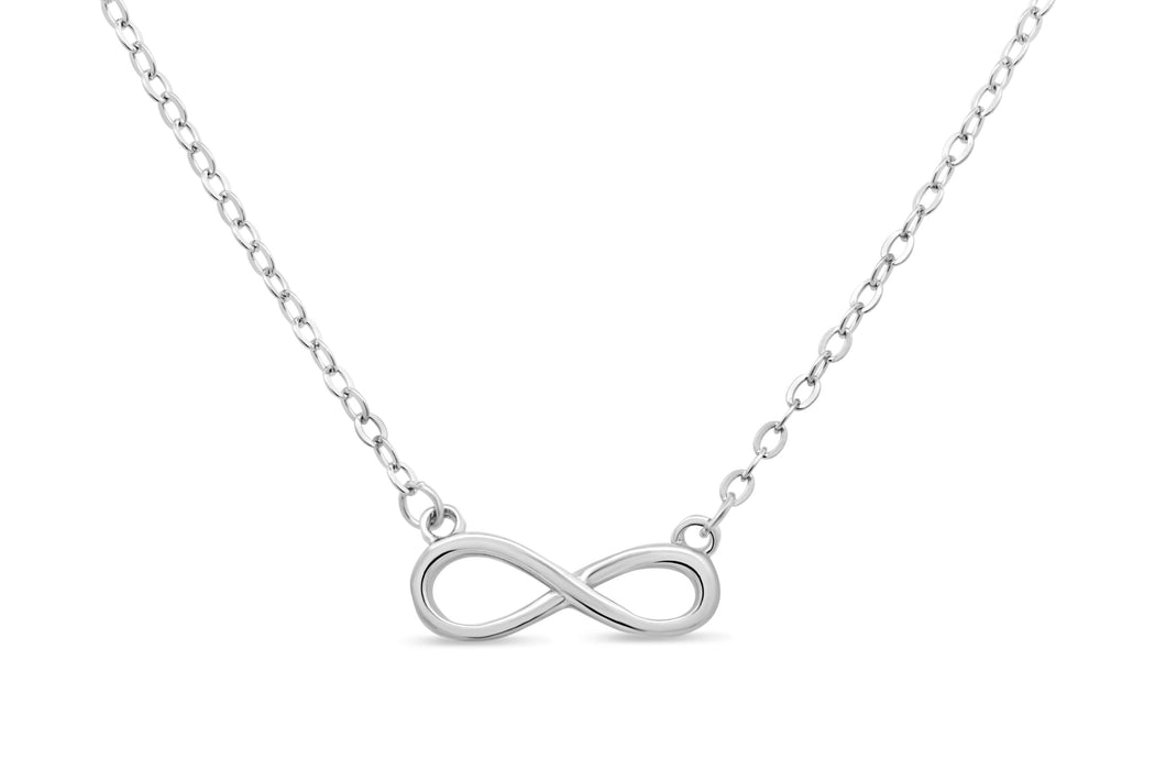 Casablanca Silver Infinity Necklace