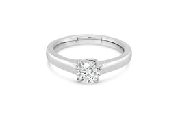 0.70CT Si2 I Natural Mined Round Cut Diamond Solitaire Engagement Ring in 14KT White Gold