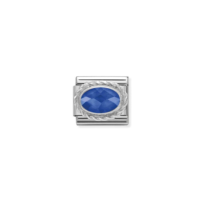 Nomination Italy Classic Link Blue Oval Charm