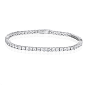 Casablanca Sterling Silver CZ 7 Inch Tennis Bracelet