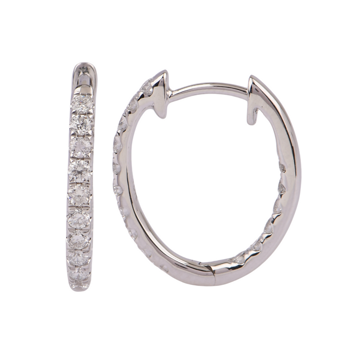 .50CTW Lab Grown Diamond Hoop Earrings
