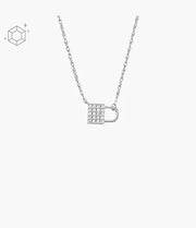 Fossil Sterling Silver Lock Chain Necklace