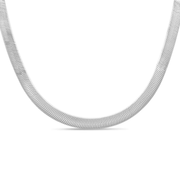 4.5mm Sterling Silver or Yellow Gold Plated Herringbone Chain