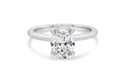 1.56CT Lab Grown White Gold Oval Solitaire Engagement Ring