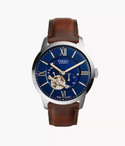 Fossil Townsman Men's Automatic Brown Leather Watch