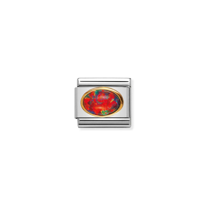 Nomination Italy Classic Link Red Opal Stone Charm