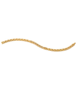 Casablanca Gold Plated Flat Linked Bracelet