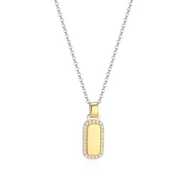 Elle Gold-Plated CZ Allure Necklace