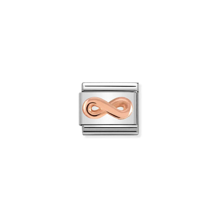Nomination Italy Classic Link Rose Gold Plated Infinity Charm