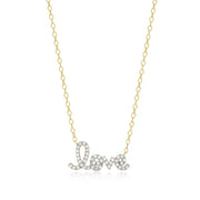 Monte Luna Gold Plated Sterling Silver Love Necklace
