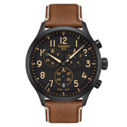 Tissot Chrono XL Men's Brown Leather Watch