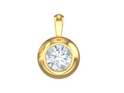 Casablanca Sterling Silver Lab Grown Round .25CT TDW Diamond Necklace