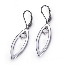 Elle Sterling Silver Lever Back Drop Earrings