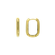 Casablanca Yellow Gold Plated U-Hoop Earrings