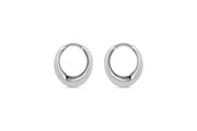 White Gold Hoop Earrings