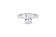3.08CT Lab Grown Emerald Cut Engagement Ring