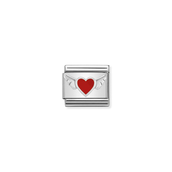 Nomination Italy Classic Link Heart & Wings Charm