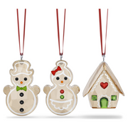 Swarovski Holiday Cheers Gingerbread Ornament Set