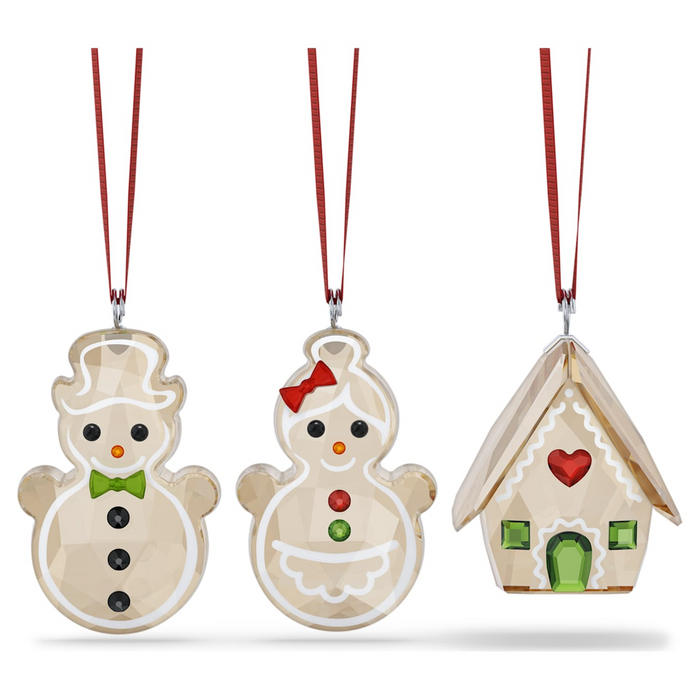 Swarovski Holiday Cheers Gingerbread Ornament Set