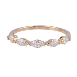 .50CTW Lab Grown Diamond Marquise Cut Wedding Band