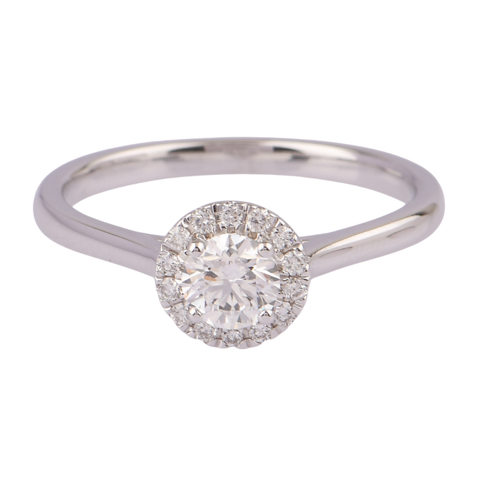 .50CTW Lab Grown Diamond Halo Ring