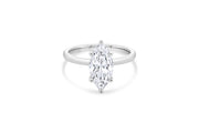 2.06CT Lab Grown White Gold Marquise Solitaire Engagement Ring