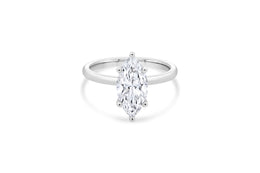 2.06CT Lab Grown White Gold Marquise Solitaire Engagement Ring
