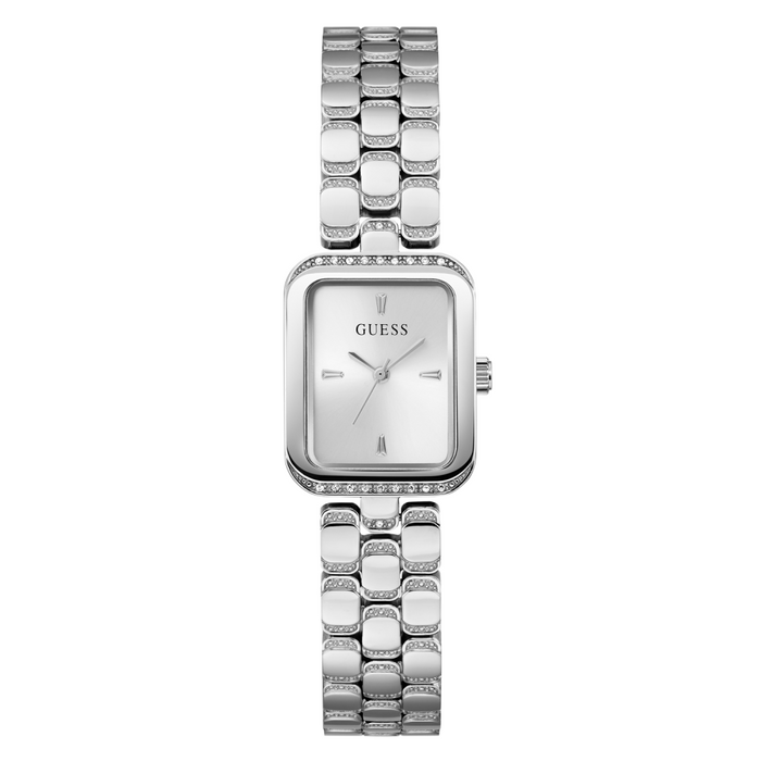 Guess Ladies Silver Tone Analog Watch