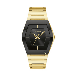 Bulova Gemini Black Dial Men's Watch
