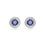 Swarovski Sparkling Blue Stud Earrings