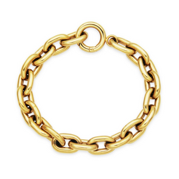 Steelx Stainless Steel Yellow Gold Tone Chunky Bracelet