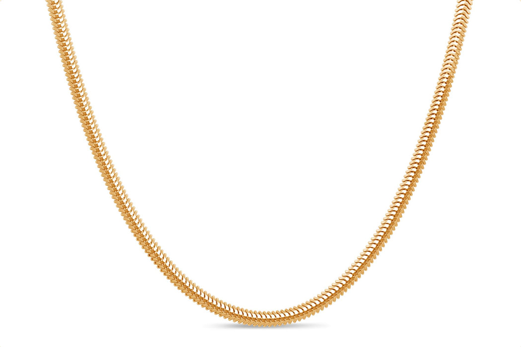 Gold Plated Flat Snake Chain