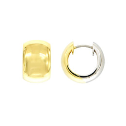 Casablanca Two-Tone Huggie Earrings