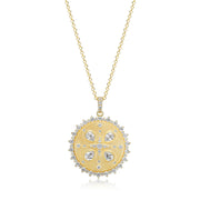 Casablanca Sterling Silver Medallion Necklace