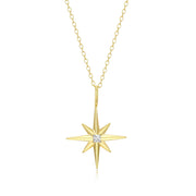 Monte Luna Gold Plated Star Necklace
