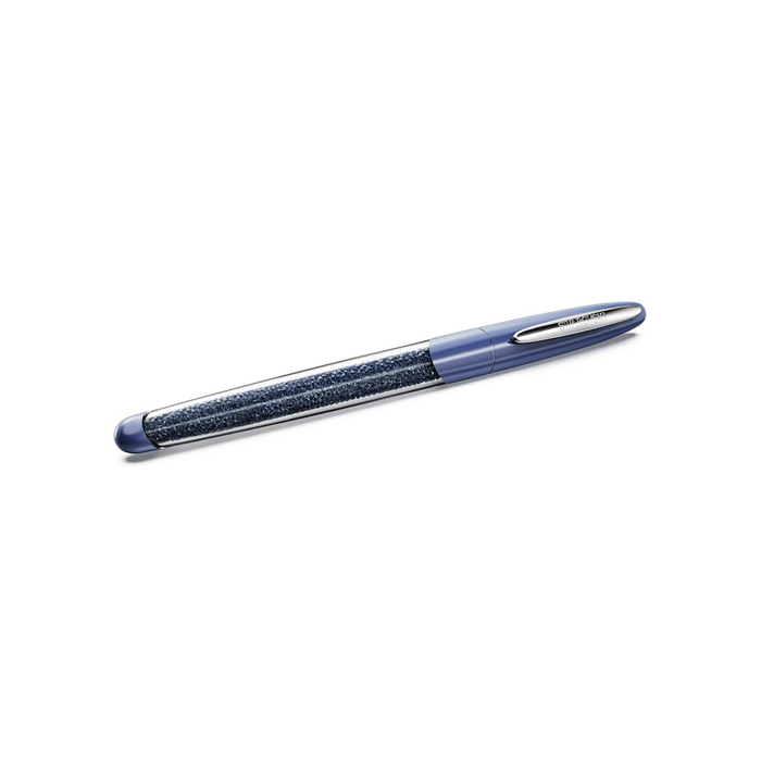 Swarovski Crystalline Rollerball Chrome Plated Pen: Blue