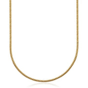 Steelx Stainless Steel Yellow Gold Tone 4mm 20 Inch Interlocking Miami Cuban Chain