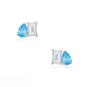 Casablanca Emerald & Pear Stud Earrings